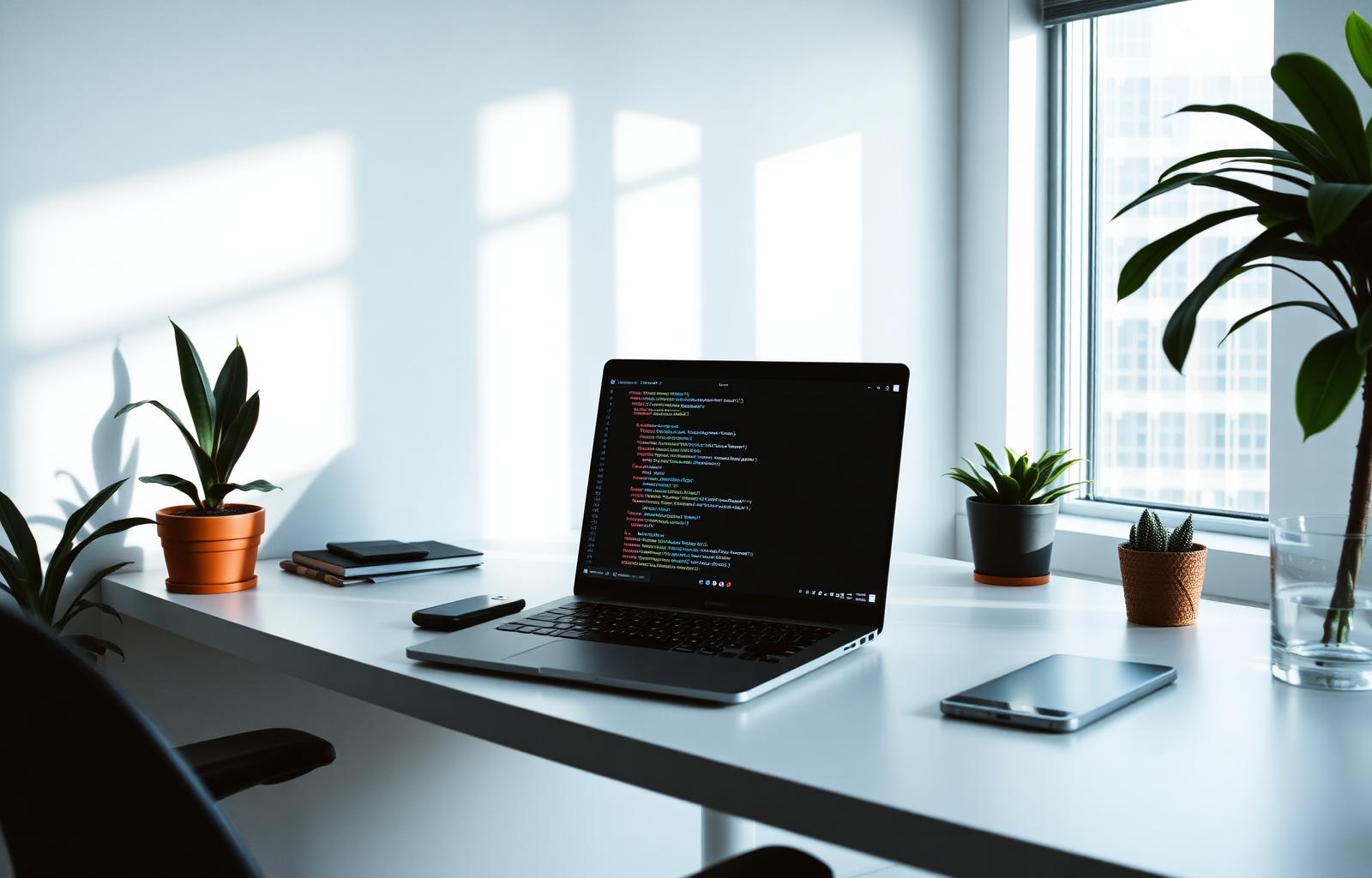 Quiet modern workspace